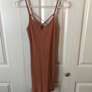 Peach mini dress